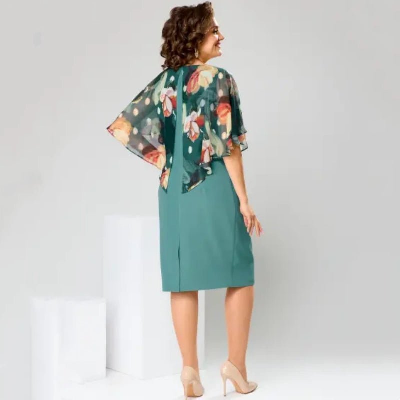 Elena | Abito Elegante in Chiffon Stampato - Tono Giusto