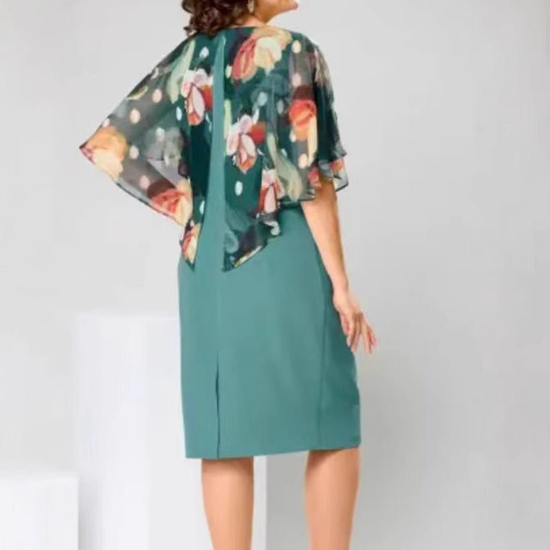Elena | Abito Elegante in Chiffon Stampato - Tono Giusto