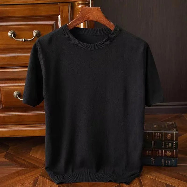 Elliot | T-Shirt Lusso in Finto Cashmere e Lana - Tono Giusto