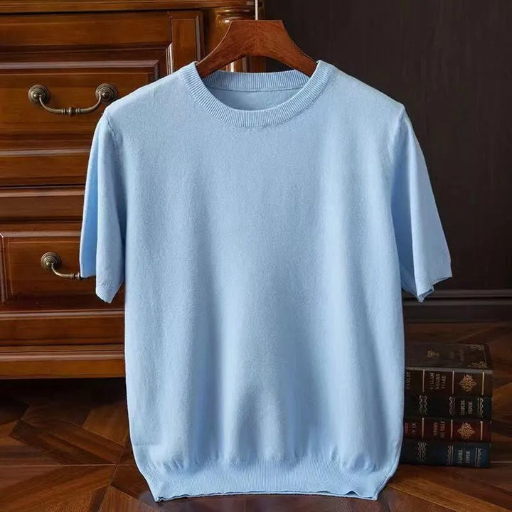 Elliot | T-Shirt Lusso in Finto Cashmere e Lana - Tono Giusto