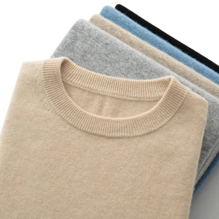 Elliot | T-Shirt Lusso in Finto Cashmere e Lana - Tono Giusto