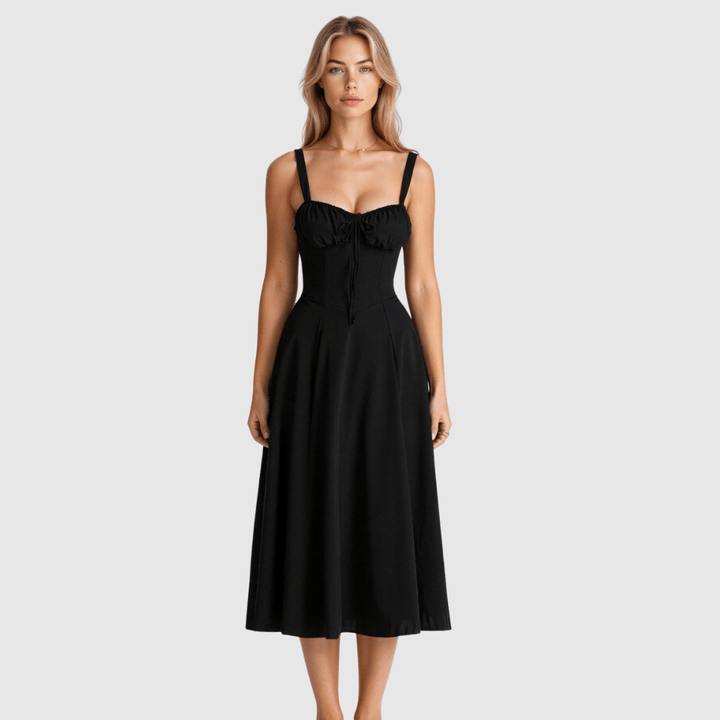 Flavia | Abito Elegante con Corsetto Floreale - Tono Giusto