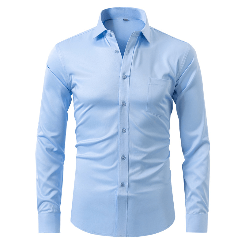 Mattia | Confortevole Camicia Antipiega da Uomo - Tono Giusto