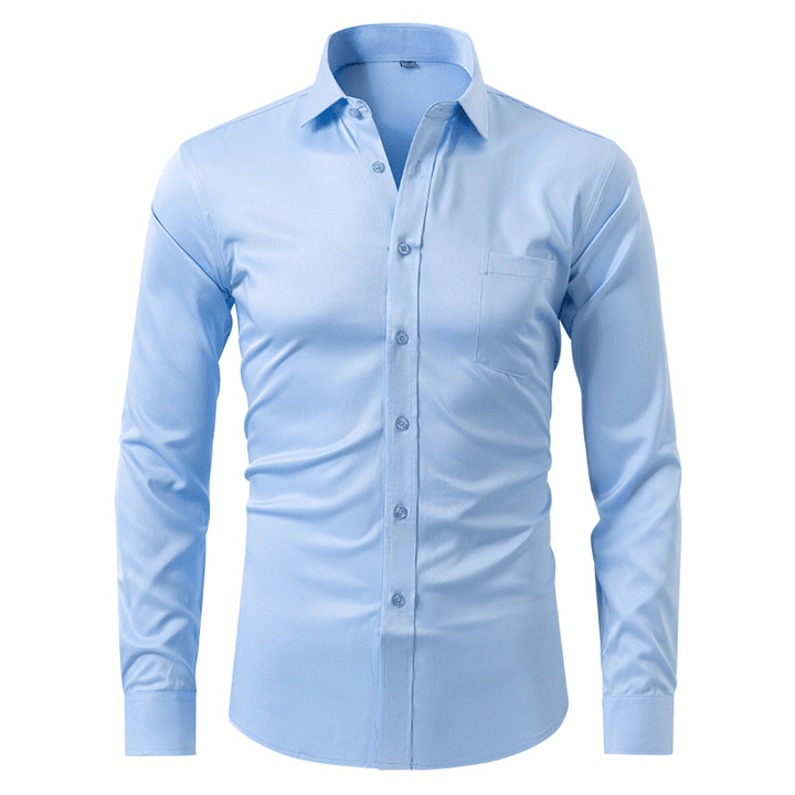 Mattia | Confortevole Camicia Antipiega da Uomo - Tono Giusto