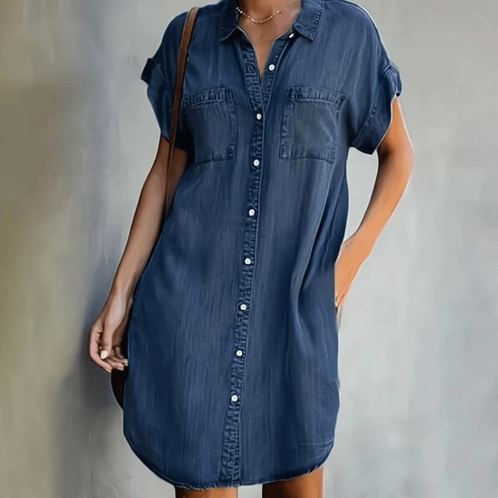 Ronah | Denim Abito Elegante e di Tendenza - Tono Giusto