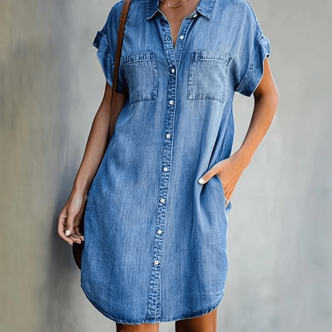 Ronah | Denim Abito Elegante e di Tendenza - Tono Giusto